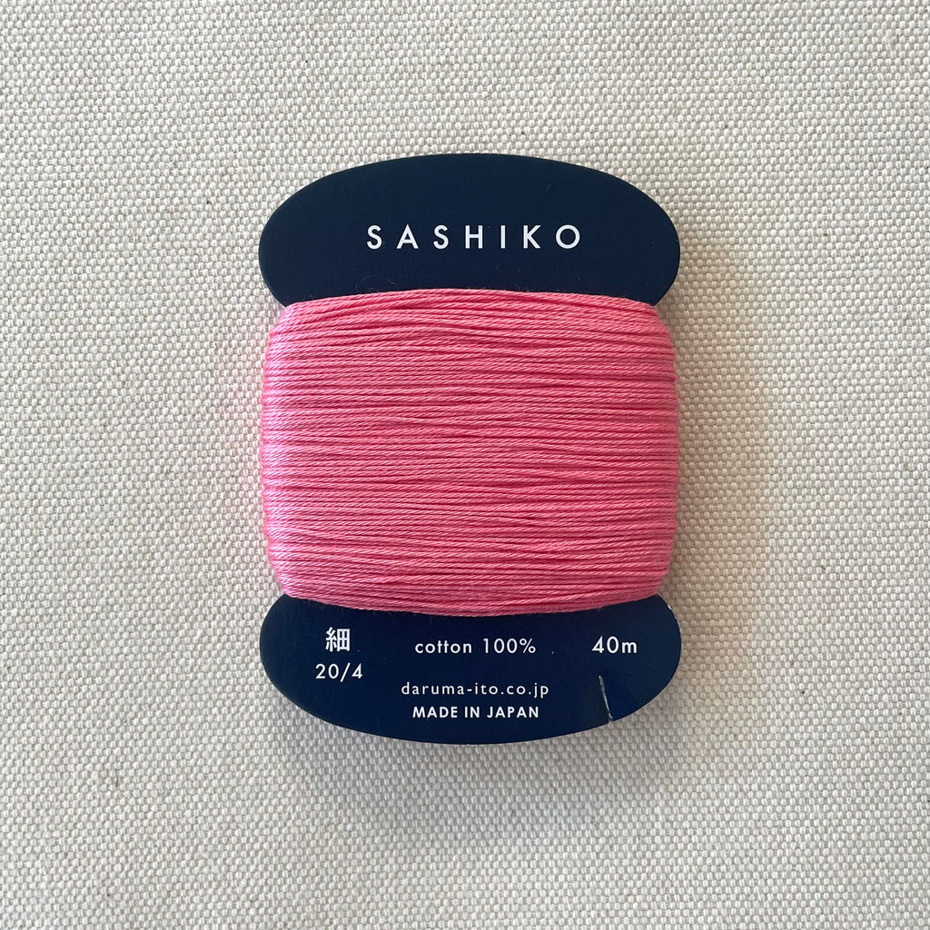  DARUMA Sashiko Thread 100% Cotton Card Type (32.8 yd) x 5  Colors with English Manual, Sewing & Embroidery Value Set (Thick, Amaoto)